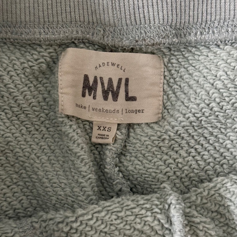 Madewell MWL Airyterry Elastic Waist‎ Straight Leg Sweatpants Size XXS - Picture 5 of 7